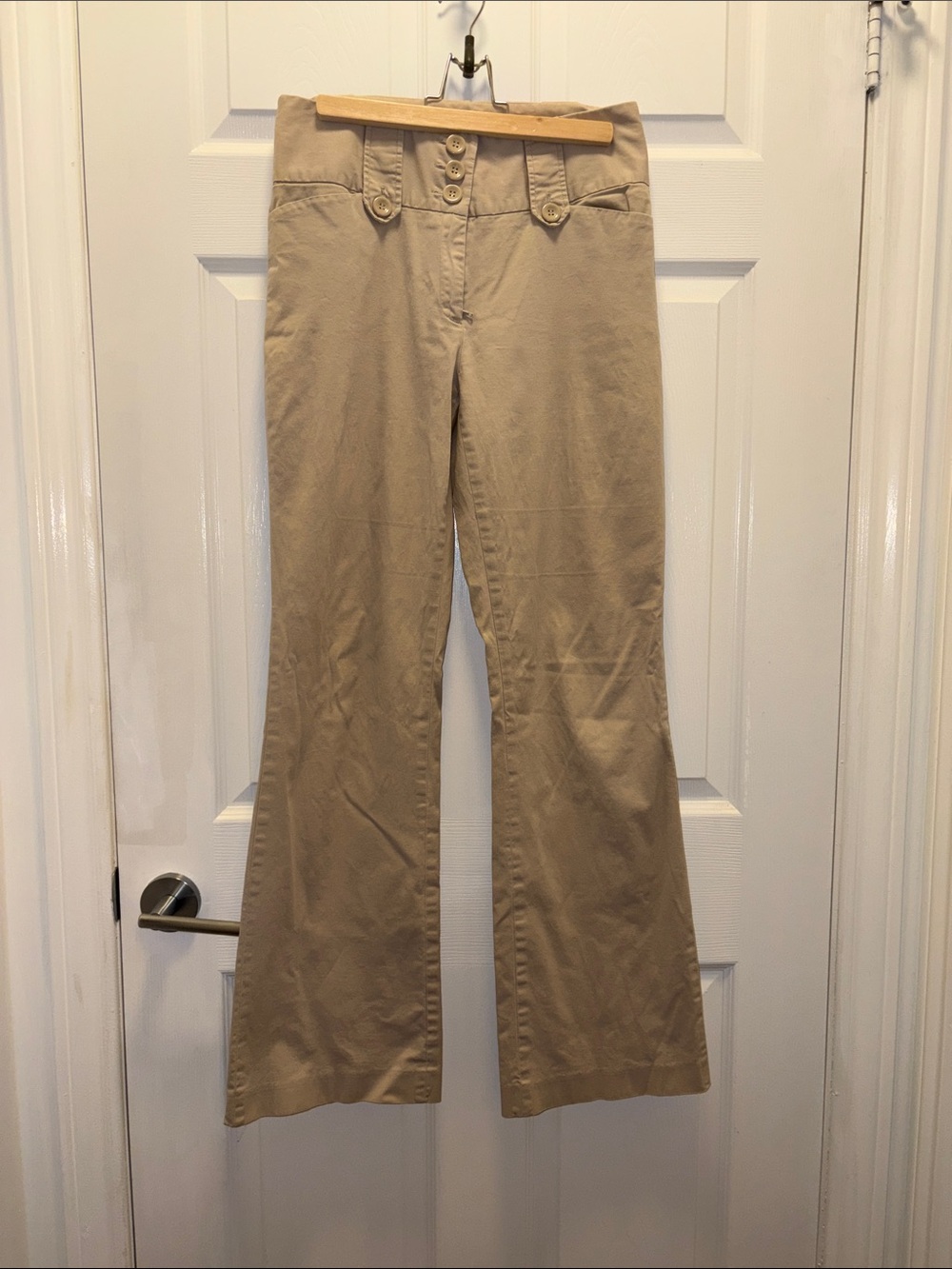 BEDO Neutral Beige Cotton Blend Skirt with Stretch - Picture 4 of 7